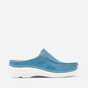 Seamy Slide – Effekt-Leder blau