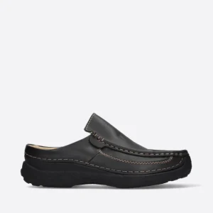 Roll Slide Men – Leder schwarz